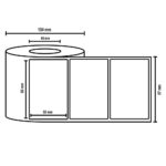 لیبل کاغذی 55*50 میلی متر - تصویر 3