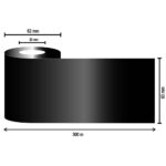 ریبون وکس 300*60 - مشکی - Image 3