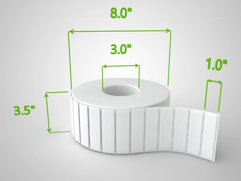 انواع سایز لیبل