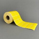 لیبل کاغذی زرد 51*34 میلی متر - Image 2