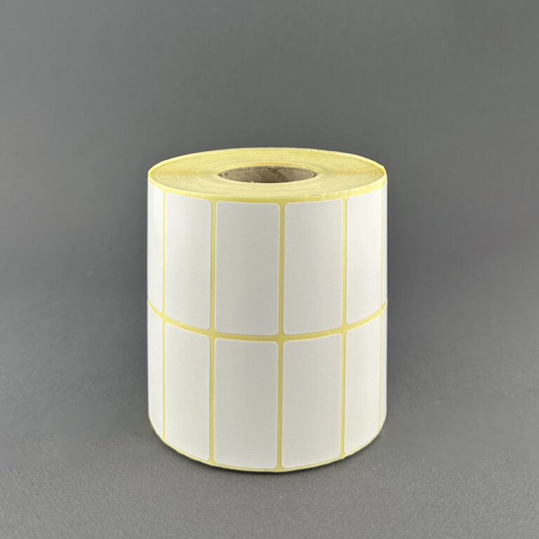 لیبل PVC سفید 25*50 میلی متر