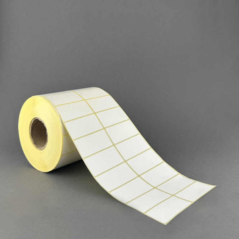 لیبل PVC سفید 25*50 میلی متر