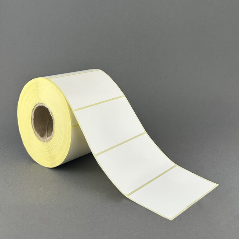 لیبل PVC سفید 50*80 میلی متر