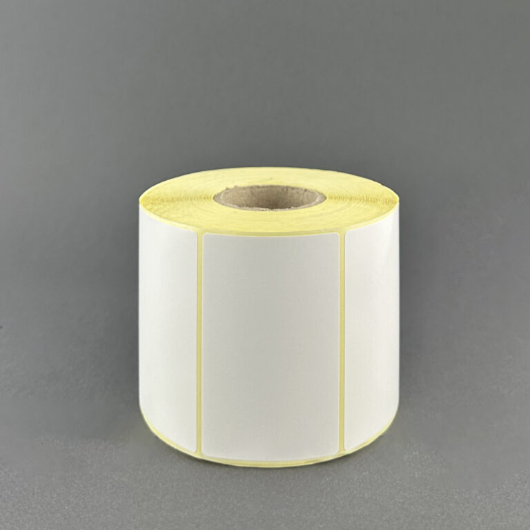 لیبل PVC سفید 50*80 میلی متر
